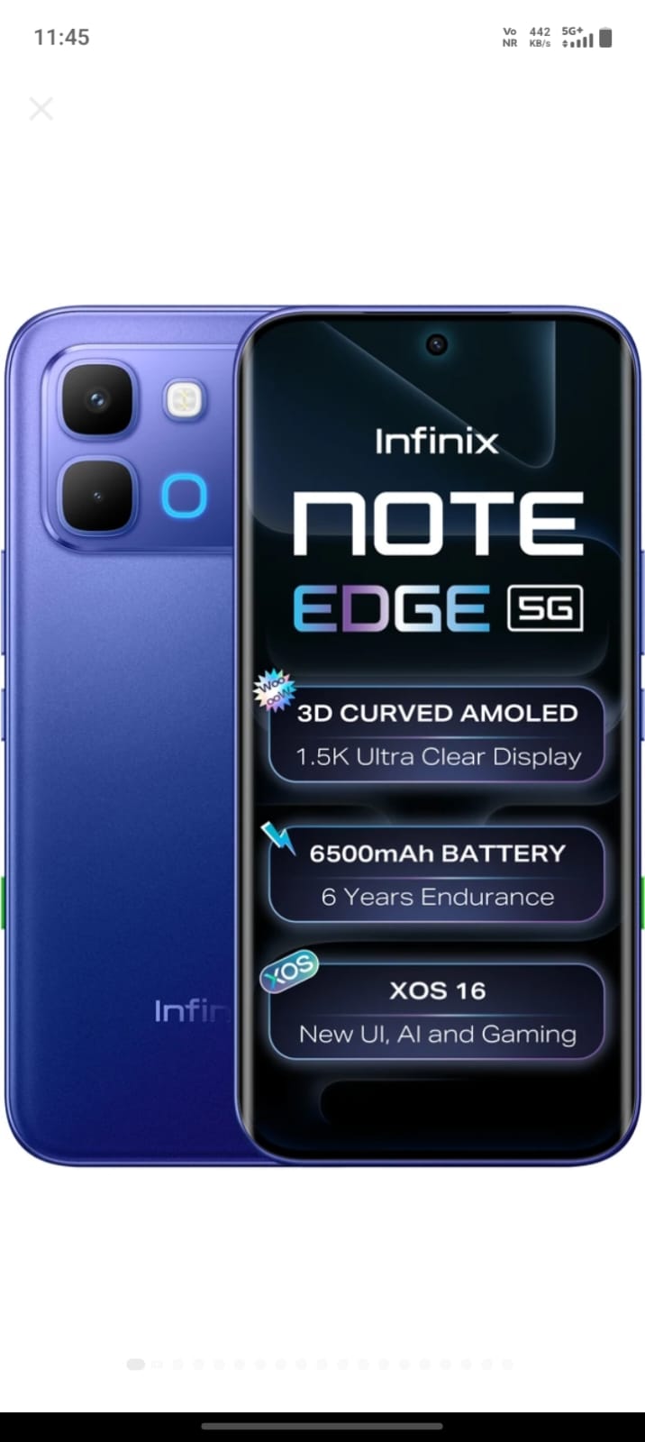 Infinix NOTE EDGE 5G